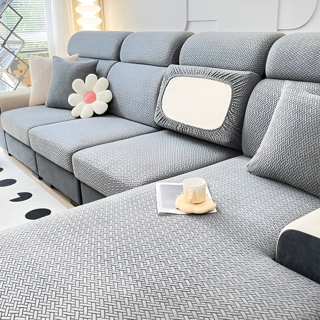 Elastisk Sofatrekk – Vannavvisende og Skreddersydd | Beskyttende Trekk Laget av Stretchstoff | Luvikno