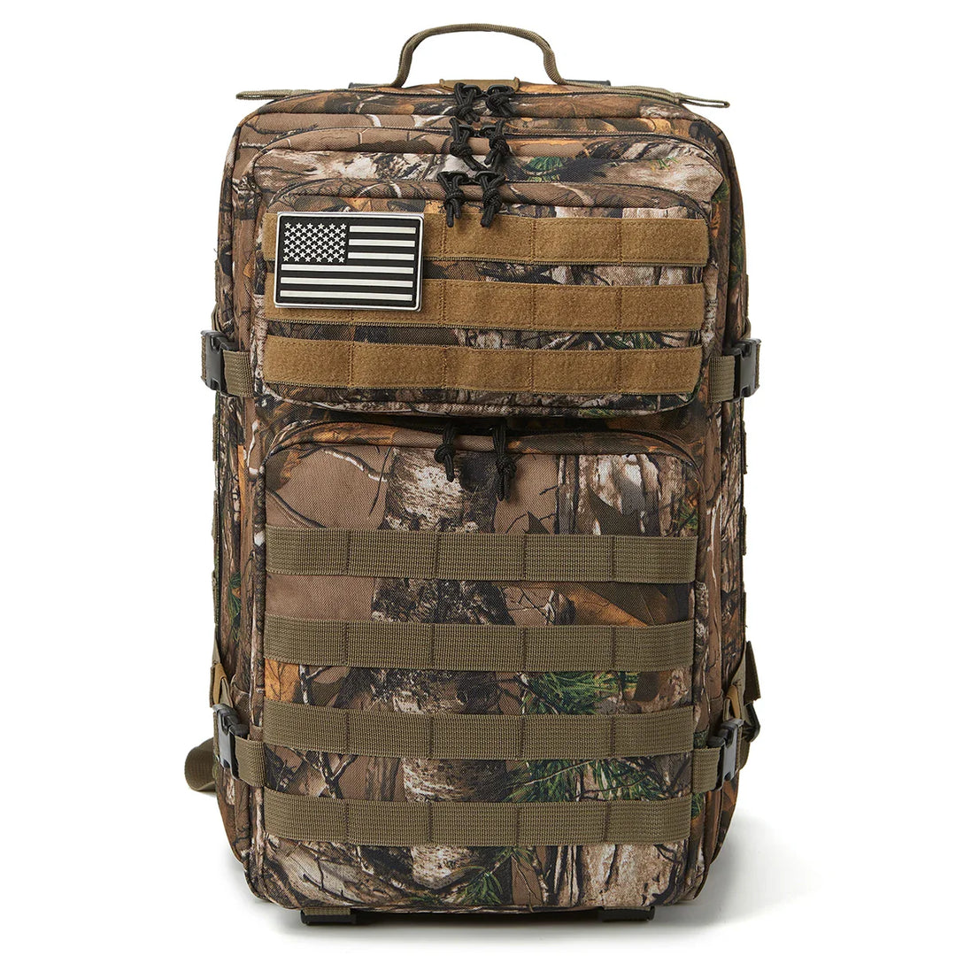 Luvikno | TACTICO45 45 L Utendørs Ryggsekk | Molle-System | 3-Dagers Kapasitet | Robust & Multifunksjonell – Svart/Khaki/Oliven