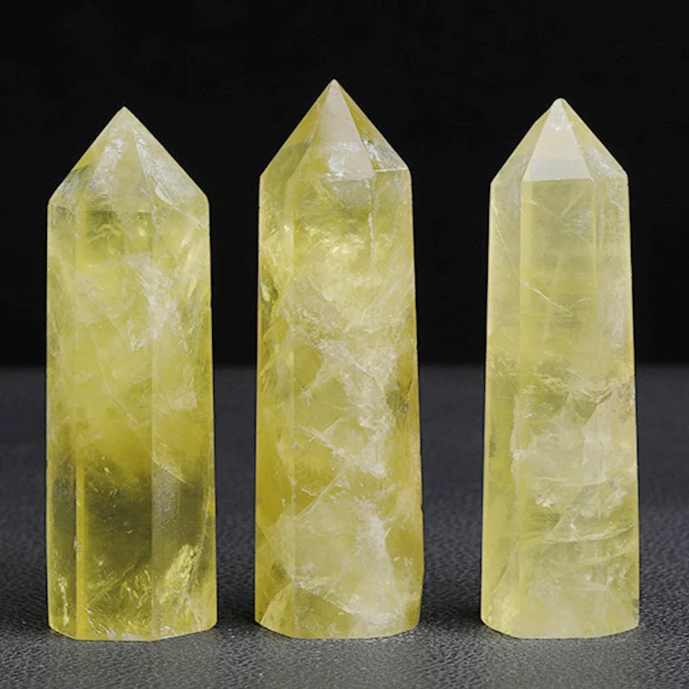 Luvikno | Krystall Obelisk Elaria | Naturlig Stein Healende Stein | For Meditasjon & Reiki | 4–8 cm