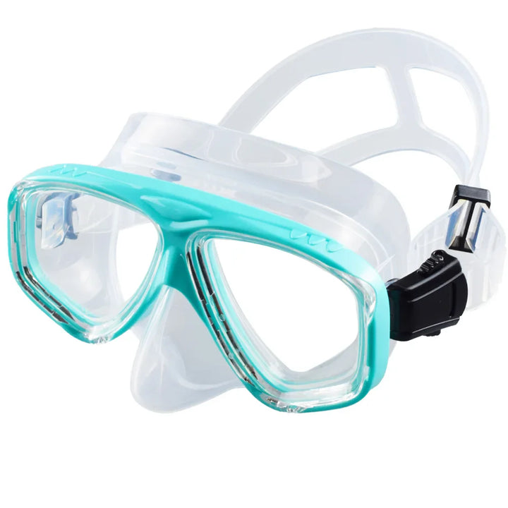 Luvikno | Mareon dykkermaske med snorkel | 180° panoramautsikt | anti-lekkasje & HD glass | matvarekvalitet silikon