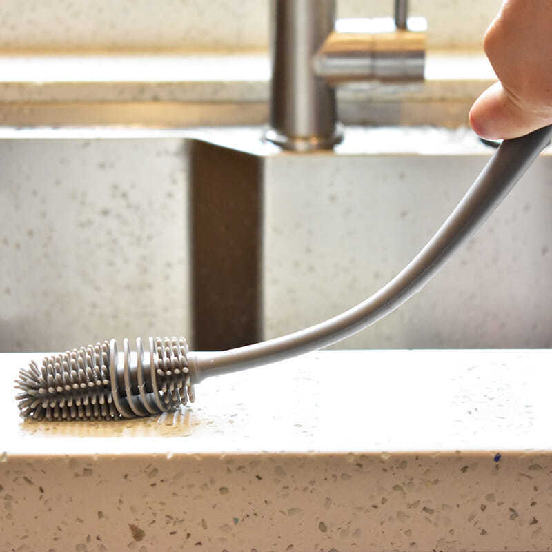 BrushMaster – Silikon oppvaskbørste for flasker og glass Luvikno