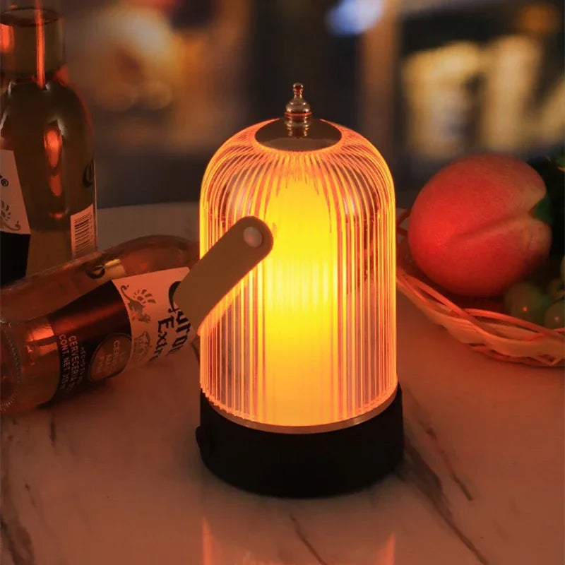 Bærbar Retro Fuglebur Bordlampe – Vintage LED Belysning i Klassisk Design | Luvikno