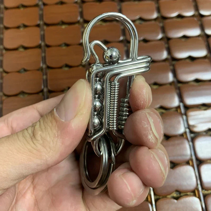 Iron Weave Rustfritt Matte-Finish Nøkkelring | Luvikno