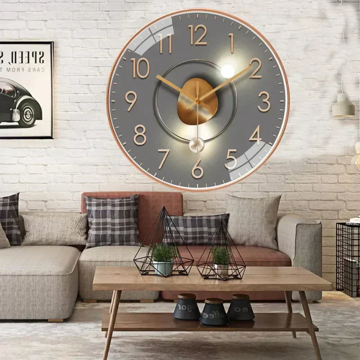 SilentTime - Digital veggklokke i klassisk stil - 8 tommers Luvikno