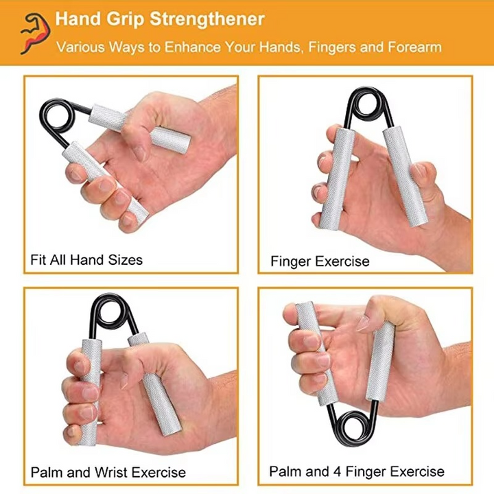 Justerbart aluminium håndgrep styrketreningsapparat for finger- og armfitness Luvikno