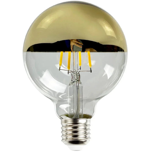 Vintage LED Lyspære – Retro Bordlampe med Trebase | Luvikno