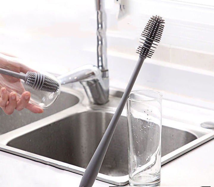 BrushMaster – Silikon oppvaskbørste for flasker og glass Luvikno