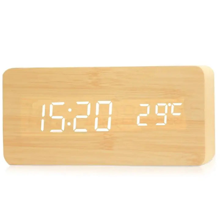 WoodTime – Naturlig Tre Digital Klokke Luvikno