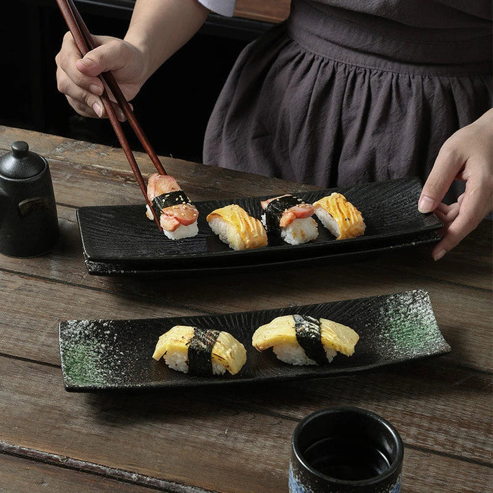 Minimalistiske sushi-tallerkener Luvikno