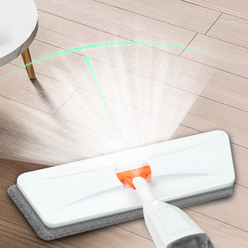 Luvikno | Sprayvia Spraymopp med Mikrofiberhode | 360° Svingledd | Flat Mopp System | Gjenbrukbar & Miljøvennlig