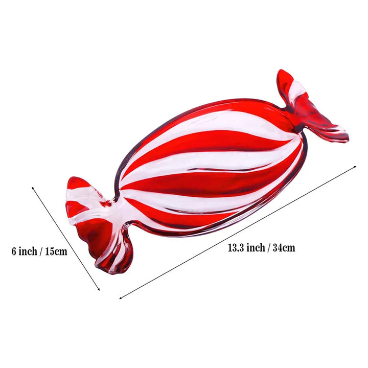 Candy-formet glass snacktallerken | Luvikno