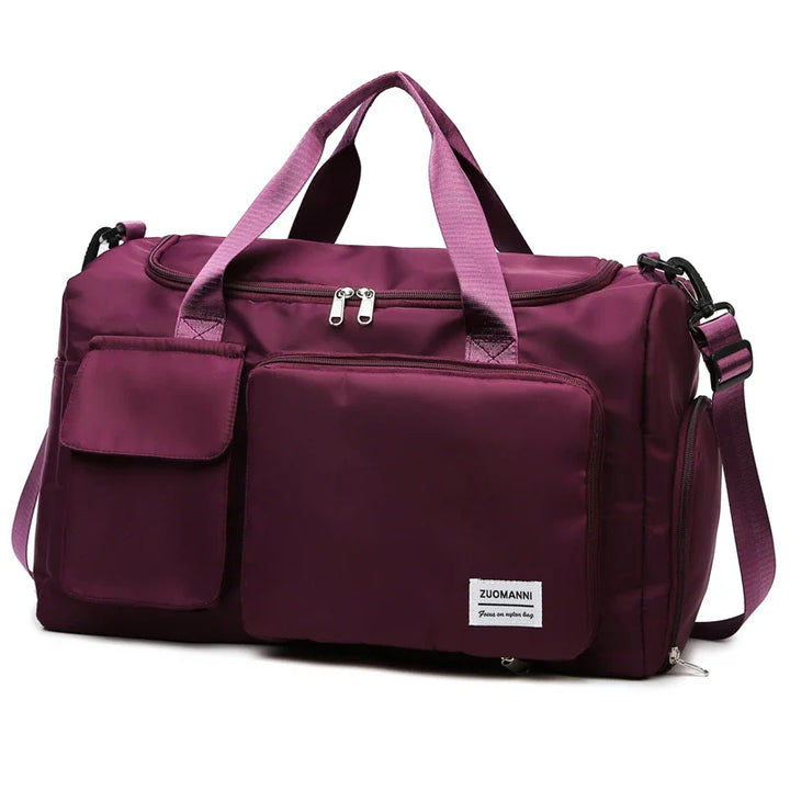 Luvikno | Viontera Reisekoffert Damer | 35L Helgveske med Skorom | Vanntett & Flygodbefalt | Sport & Trening Bag