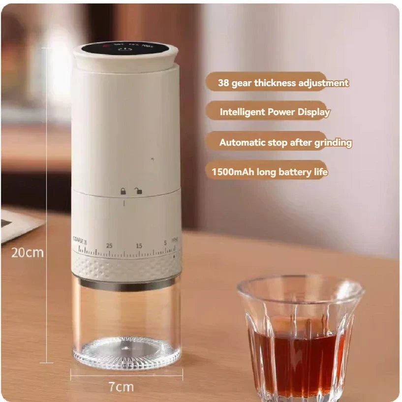 BeanBuddy – Bærbar Kaffekvern for Hjemmet Luvikno