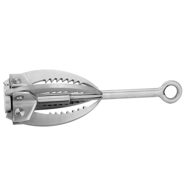 Rustfritt Stål Kompakt Sammenleggbart Grappling Hook & Klatreklau Luvikno