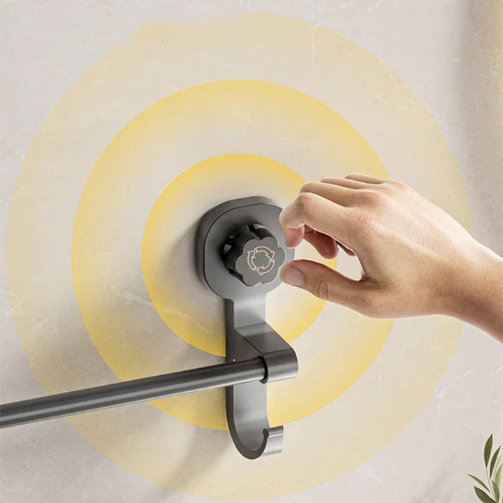 MagnaGrip Power Suction Cup Håndkleholder – Svart selvklebende håndkleholder uten boring Luvikno