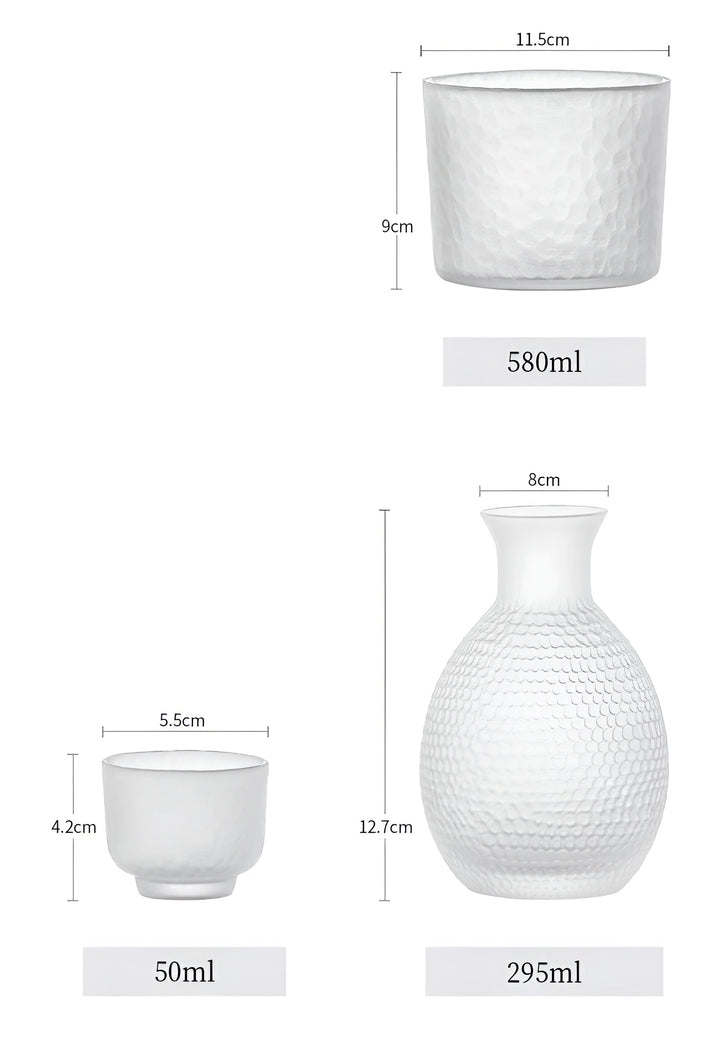 Japansk Glass Sett – Elegant Sake & Whisky Sett | Perfekt for Bar & Hjem | Luvikno