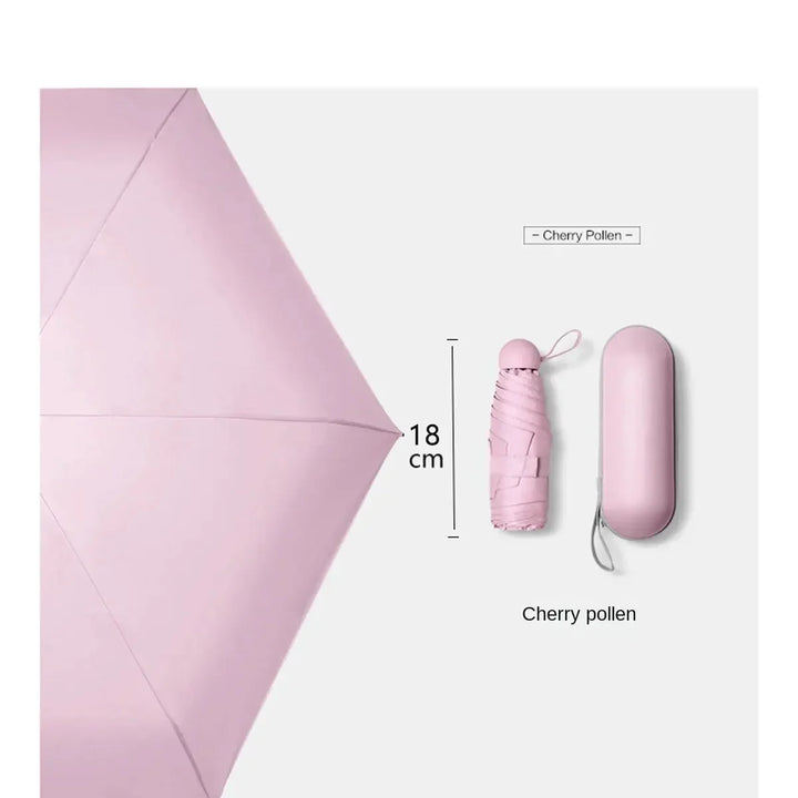 Mini solskjerm regnvær beskyttelse minimal paraply | Luvikno
