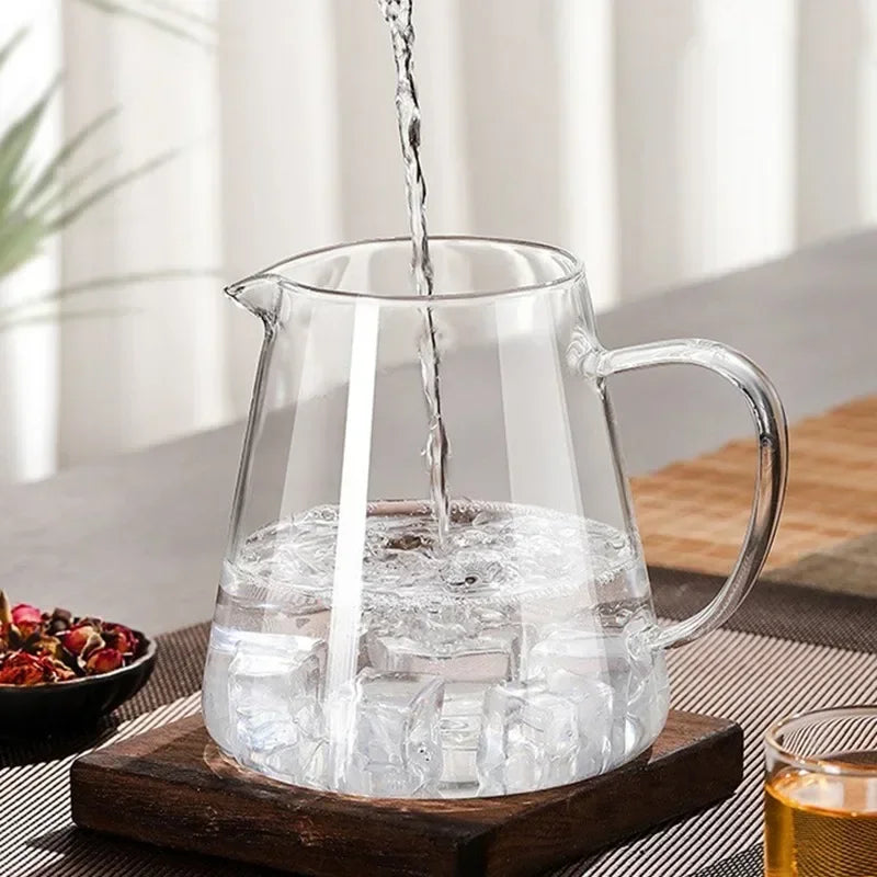 Luvikno | 450ml-950ml Varmeresistent Glass Teapot – Rustfritt Stål Tefilter, Blomsterkjele for Kung Fu Te, Puer og Oolong Te