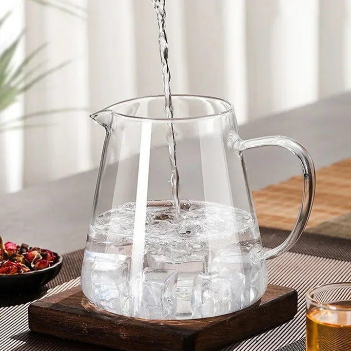 Luvikno | 450ml-950ml Varmeresistent Glass Teapot – Rustfritt Stål Tefilter, Blomsterkjele for Kung Fu Te, Puer og Oolong Te