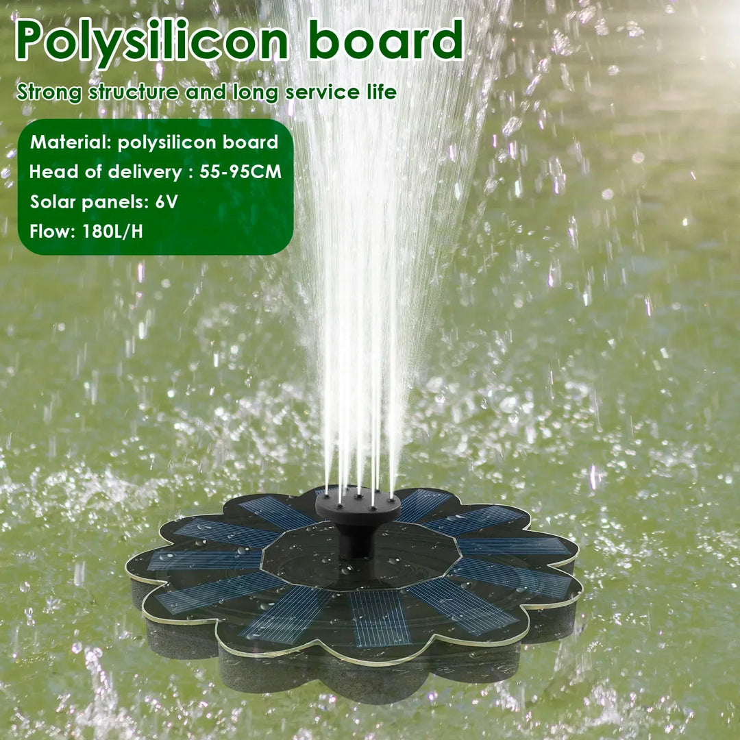 Luvikno | Solfylte Våren Hagefontene | 5 Dysevedlegg | Energisparende & Vedlikeholdsfri | For Dam, Fuglebad & Balkong