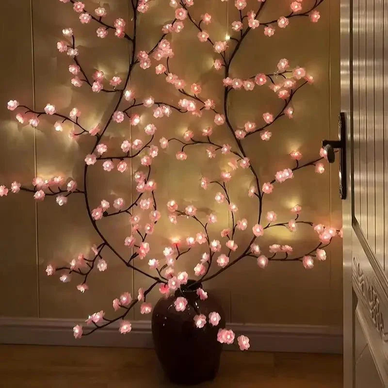 PetalGlow - Fortryllende Sakura LED Lys Garland Luvikno