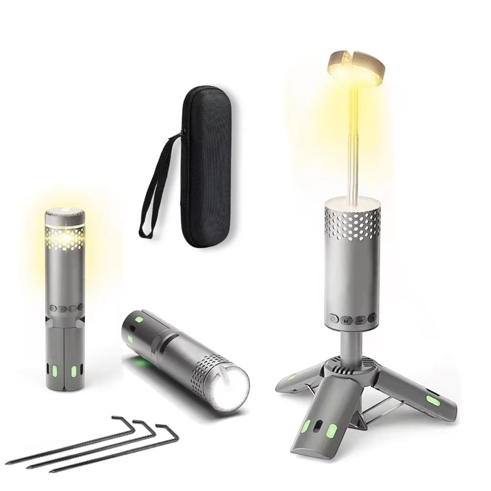 Multifunksjonell LED Campinglykt & Stativ Luvikno