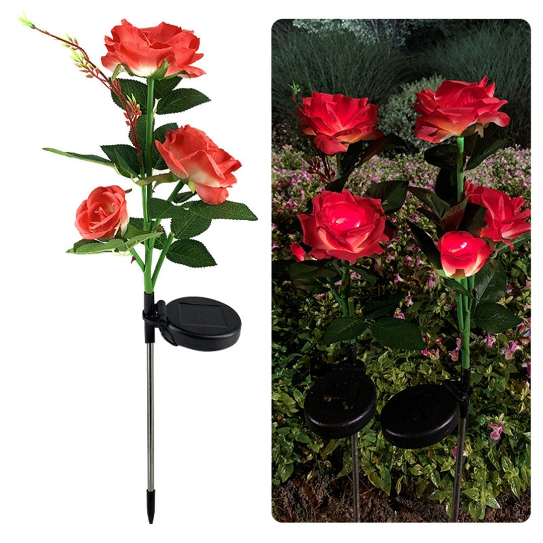 LED Solcelle Rose Dekorativ Lys | Luvikno