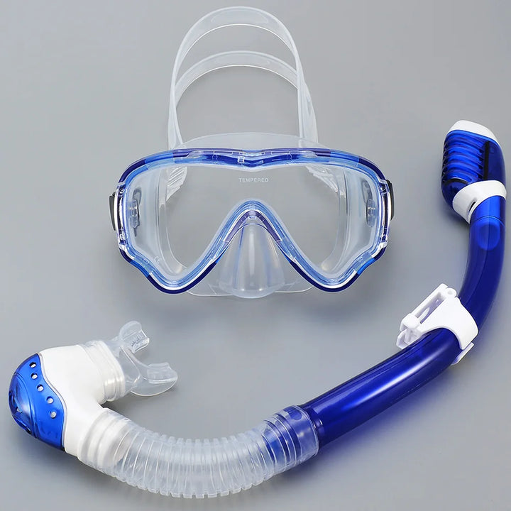 Luvikno | AquaJuni Barn Dykkermaske med Snorkel | Anti-Dug & Lekkasjesikker | Herdet Glass & Silikon | For Gutter & Jenter 7–15 År