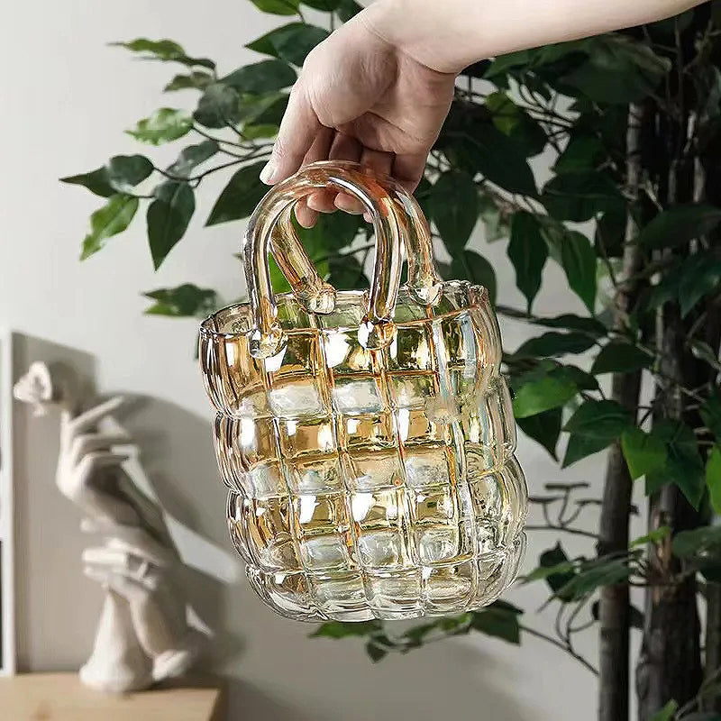 Glass Bag Vase | Luvikno