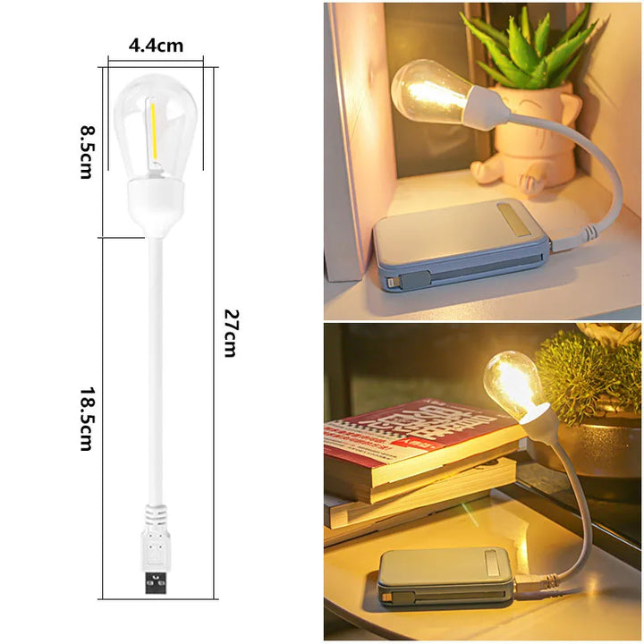USB LED Roterende Nattlampe – Fleksibel Lese lampe for På- Gå | Luvikno