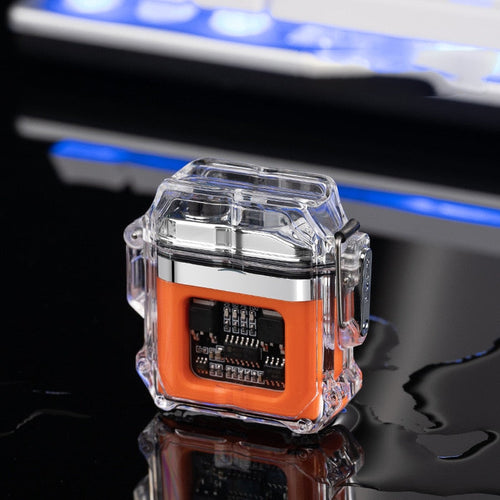 Prismatisk Regnbue Vindtett Dobbel Bue Lighter | Luvikno