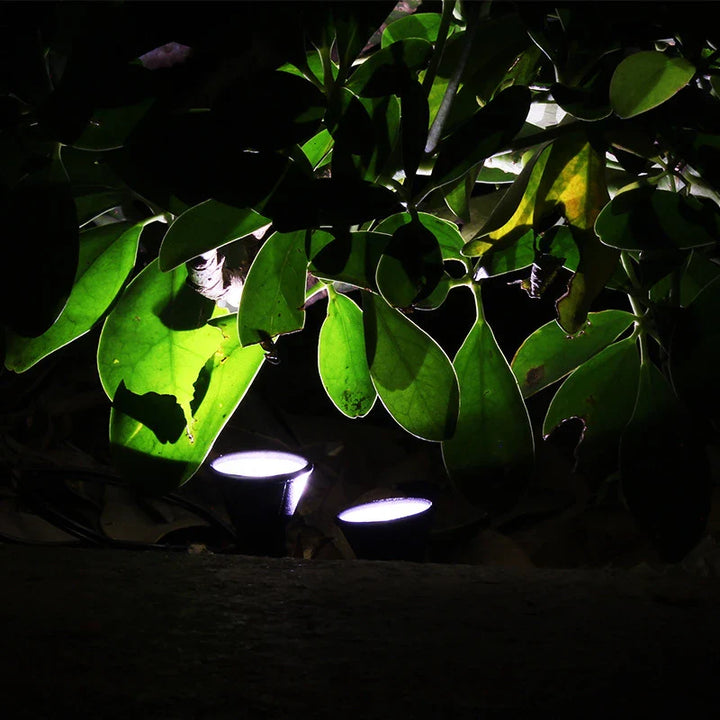 Luvikno | Solhage Lys LumiVerde | 10-i-1 LED System | RGB Farge Endring | IP65 Vanntett | For Plener, Bed & Dekor