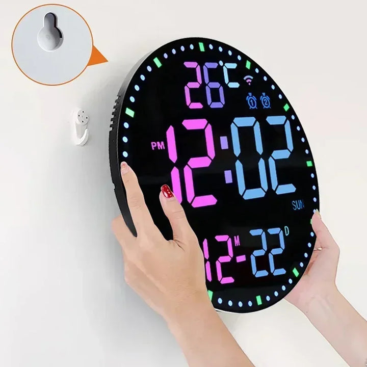 WiFiTime Klokke - Smart LED Veggklokke med Kalender Luvikno