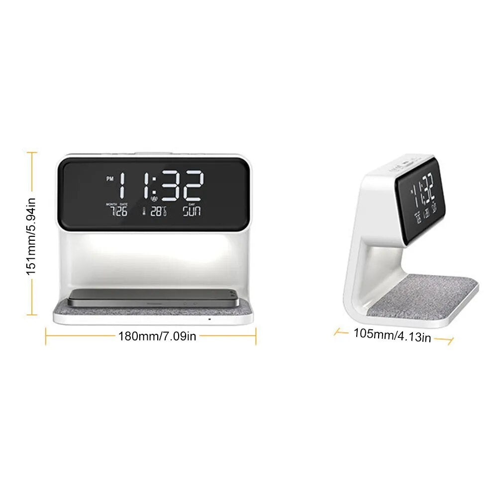 Lampe med klokke 3 i 1 | Luvikno