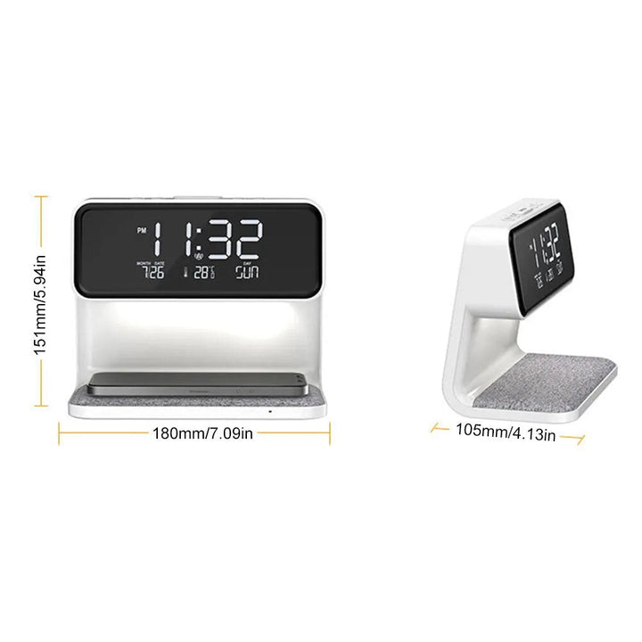 Lampe med klokke 3 i 1 | Luvikno