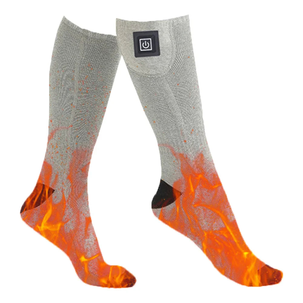 HeatWear Oppladbare Sokker med Batteriboks | Elektriske Varme Sokker for Kvinne & Mann | Varme Sokker for Skiing, Vandring & Utendørs Luvikno