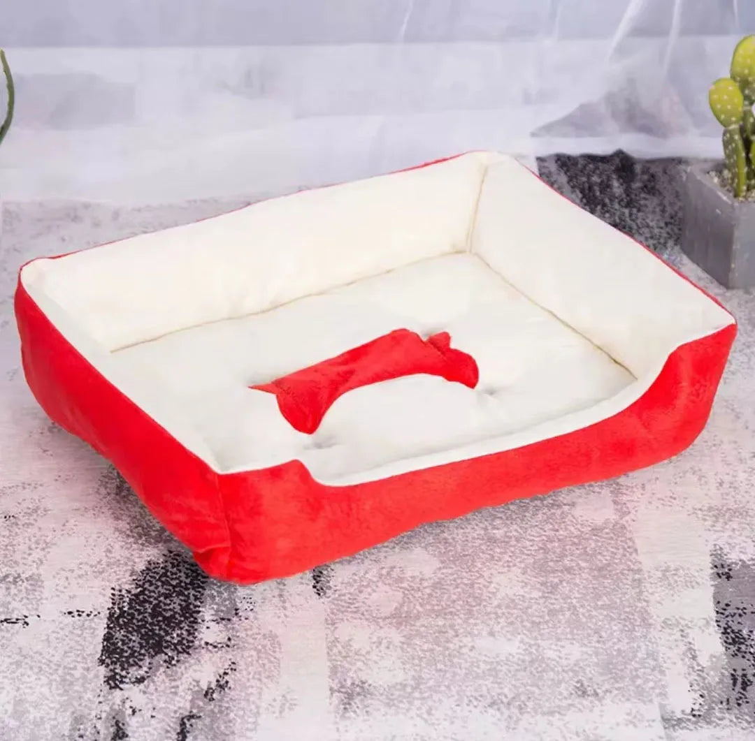 Moderne og koselige linstoff hundeseng Luvikno