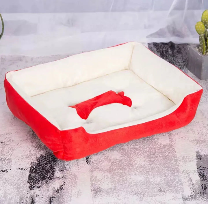 Moderne og koselige linstoff hundeseng Luvikno