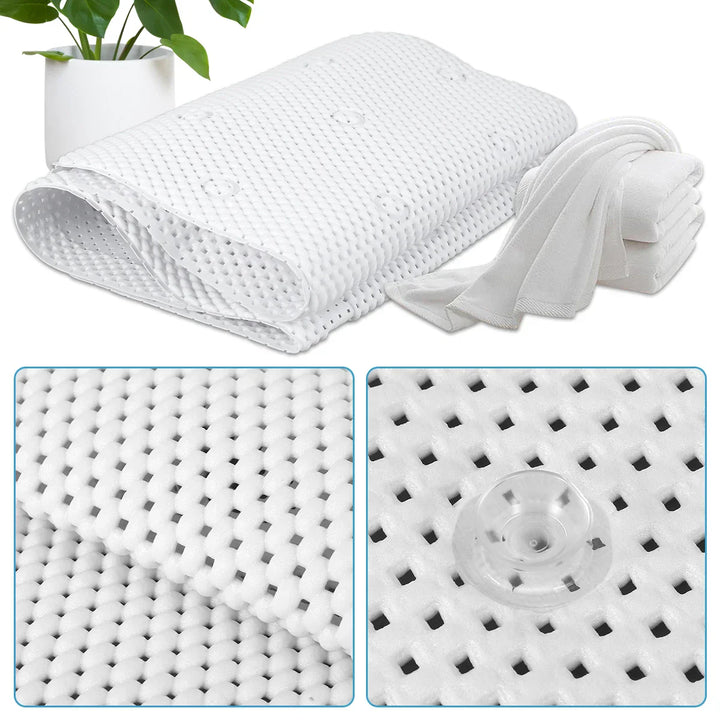HydroComfort Non-Slip Badekar Matte med Pute Luvikno