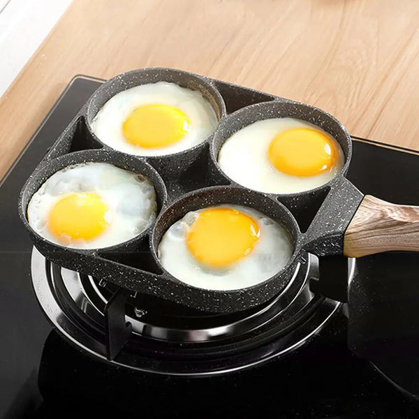 QuickCook - Stekepanne med flere seksjoner og gjennomsiktig håndtak Luvikno