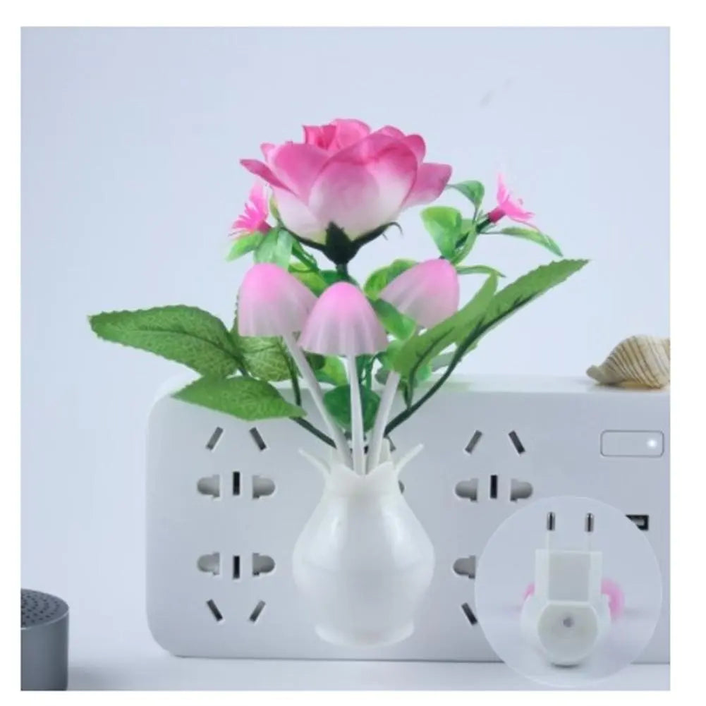 Mini Flower Vase Smart Light Sensor Night Lamp | Luvikno