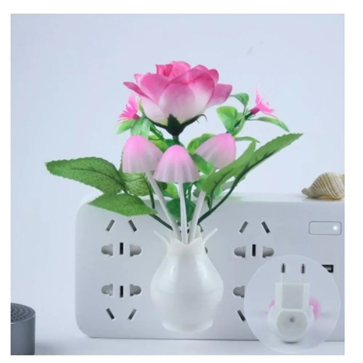 Mini Flower Vase Smart Light Sensor Night Lamp | Luvikno