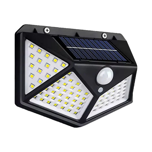 Solarvegglys Utendørs 100 LED med bevegelsessensor | Luvikno