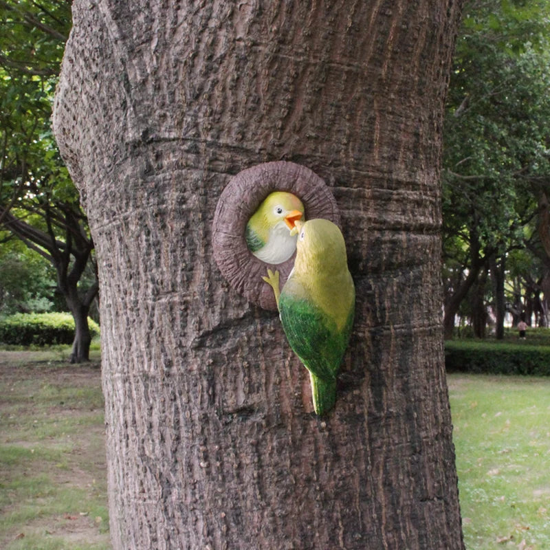 Lovebirds Tree Hug Wall Hanging Decor | Luvikno