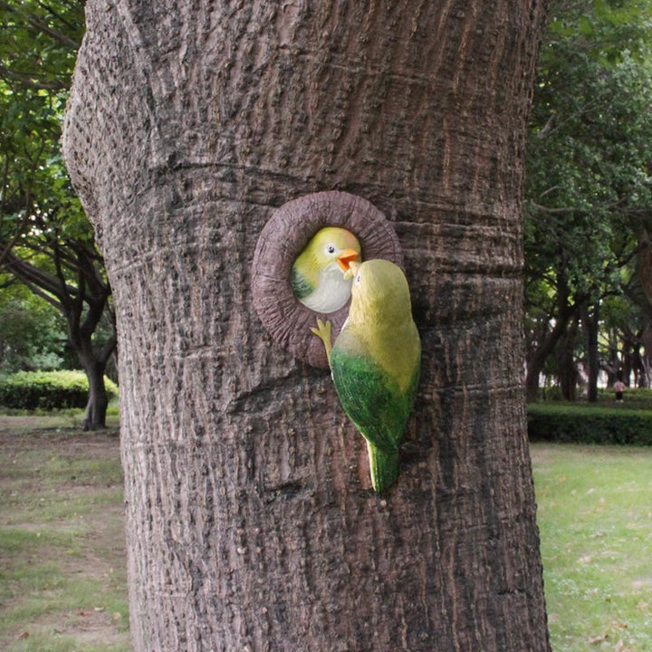 Lovebirds Tree Hug Wall Hanging Decor | Luvikno