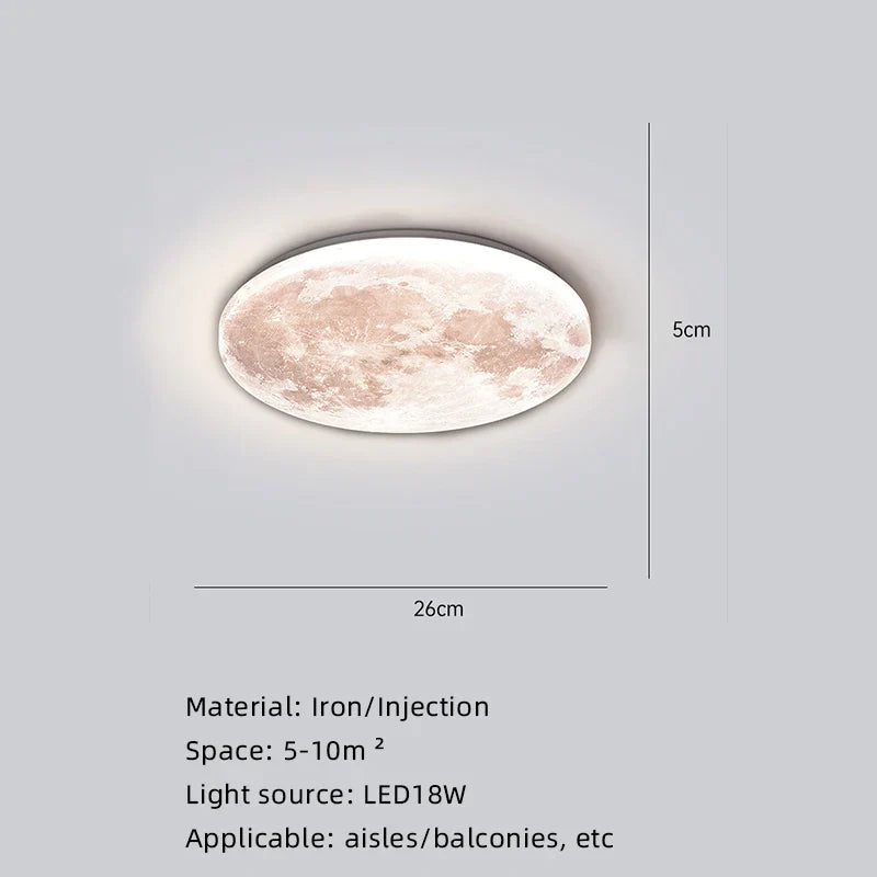 Måneoverflate Kunstnerisk Moderne Taklampe | Luvikno
