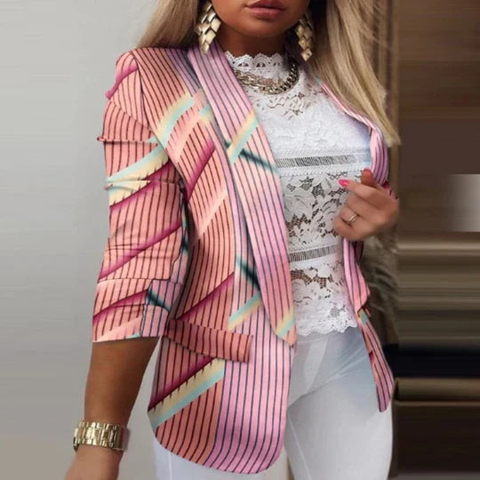 Luvik | Langermet Tie-Dye Blazer for kvinner