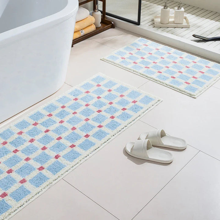 Lang Tufting Gitter Bade Matte | Luvikno