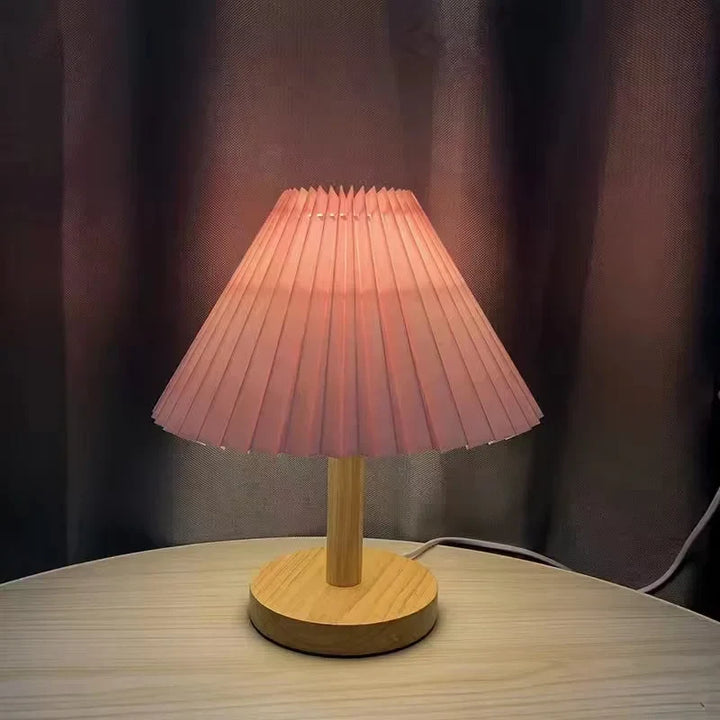 Luvikno | Sammenleggbar Plissebordlampe - Stilfull Sammenleggbar LED Bordlampe for Unik Interiørdesign