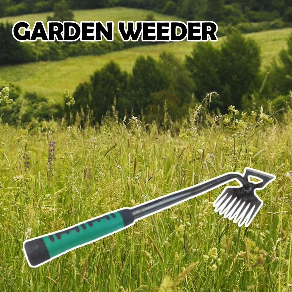 Dual-Purpose 8-Tann Manganese Steel Hakkepinn med Halkefritt Gummihåndtak for Luking, Graves, og Jordløsning Luvikno